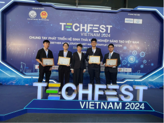 KitTest đo độ tươi của thực phẩm giới thiệu tại Techfest 2024